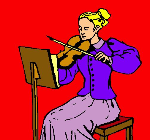 Dama violinista