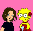 Dibujo Sakura y Lisa pintado por Criiztina