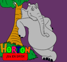 Dibujo Horton pintado por manyulas