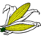 Dibujo Mazorca de maíz pintado por johnson