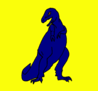 Dibujo Tiranosaurios rex pintado por KYRIOS 
