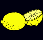 Dibujo limón pintado por darlyn