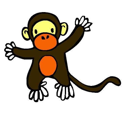 Dibujo Mono pintado por mijael