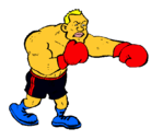 Dibujo Boxeador pintado por abdel