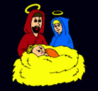 Dibujo Natividad pintado por  carmen