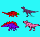 Dibujo Dinosaurios de tierra pintado por ethian