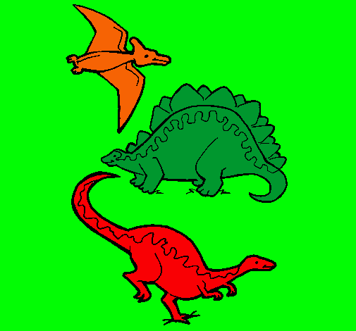 Tres clases de dinosaurios