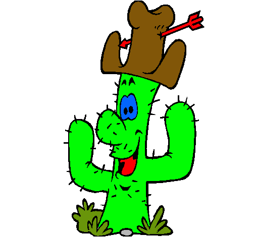 Cactus con sombrero