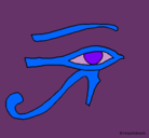 Dibujo Ojo Horus pintado por crsitina