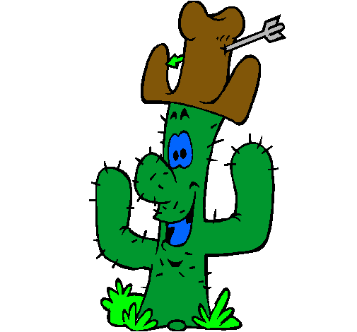 Cactus con sombrero