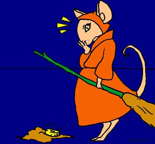 Dibujo La ratita presumida 2 pintado por amalia