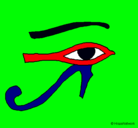 Dibujo Ojo Horus pintado por lorena