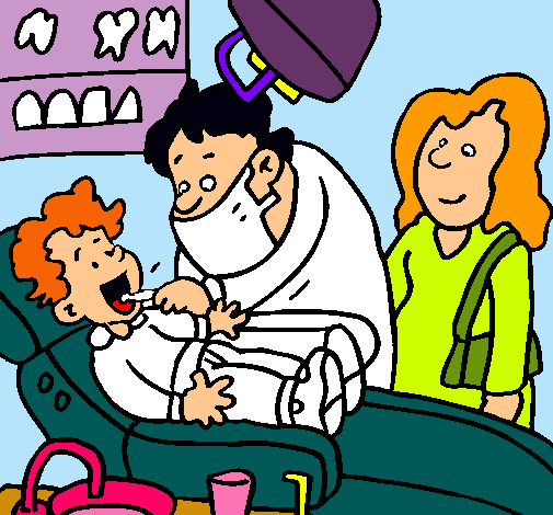 Niño en el dentista