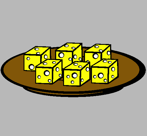 Dibujo Taquitos de queso pintado por Aneii12