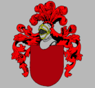 Dibujo Escudo de armas y casco pintado por kh99f