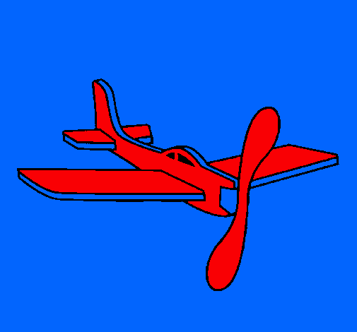 Avión de cartón