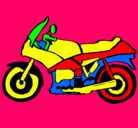 Dibujo Motocicleta pintado por SERGI