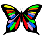 Dibujo Mariposa pintado por nora