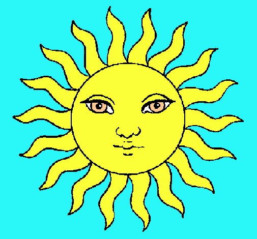 Dibujo Sol pintado por anna