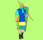 Dibujo Soldado romano pintado por luisgael26