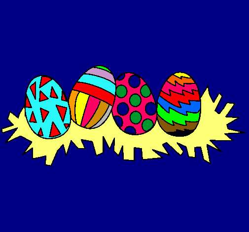 Dibujo Huevos de pascua III pintado por juanca