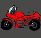 Dibujo Motocicleta pintado por mora