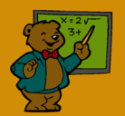 Dibujo Profesor oso pintado por elizabeth