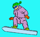 Dibujo Snowboard pintado por ESPERANZAQU