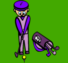 Dibujo Jugador de golf II pintado por eustaquio