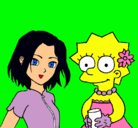 Dibujo Sakura y Lisa pintado por ALEXIS
