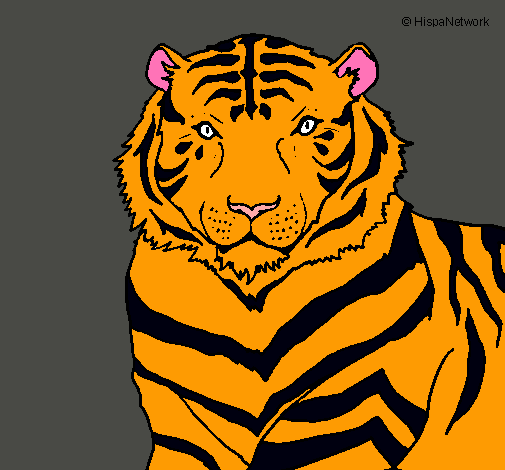 Dibujo Tigre pintado por Aneii12