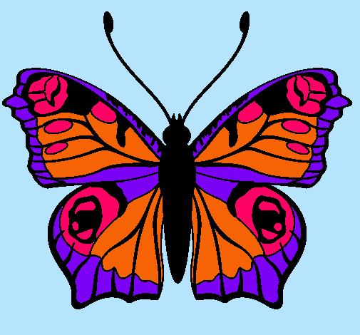 Dibujo Mariposa  pintado por marii