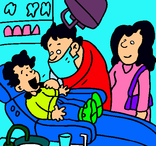 Niño en el dentista