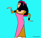 Dibujo Bailarina egipcia  pintado por MACUU