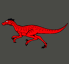 Dibujo Velociraptor pintado por veneno