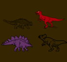 Dibujo Dinosaurios de tierra pintado por johnson