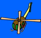 Dibujo Helicóptero V pintado por halicotero