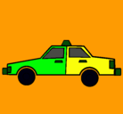 Dibujo Taxi pintado por nicolas  calder