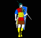 Dibujo Soldado romano pintado por guillem