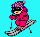 Dibujo Niño esquiando pintado por NENA 