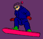 Dibujo Snowboard pintado por REBECA