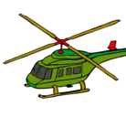 Dibujo Helicóptero  pintado por pako