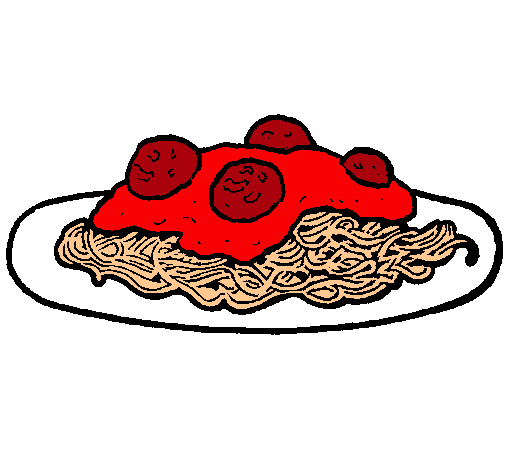Dibujo Espaguetis con carne pintado por Vicki_11