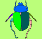 Dibujo Escarabajo pintado por joseraon