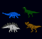 Dibujo Dinosaurios de tierra pintado por bolainas