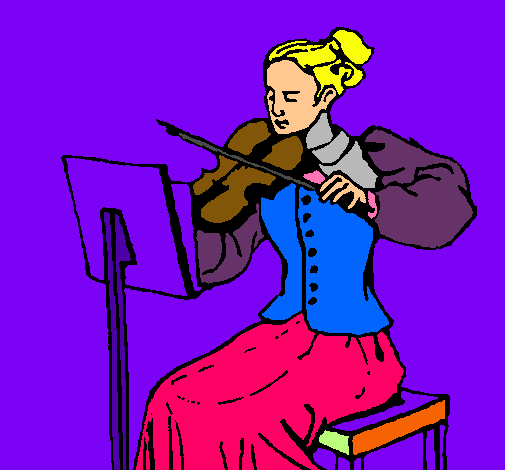 Dama violinista