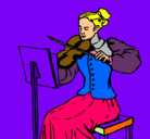 Dibujo Dama violinista pintado por sssaaaa