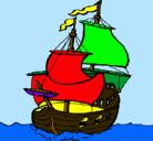 Dibujo Barco pintado por barco