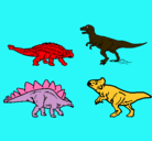 Dibujo Dinosaurios de tierra pintado por aitana  