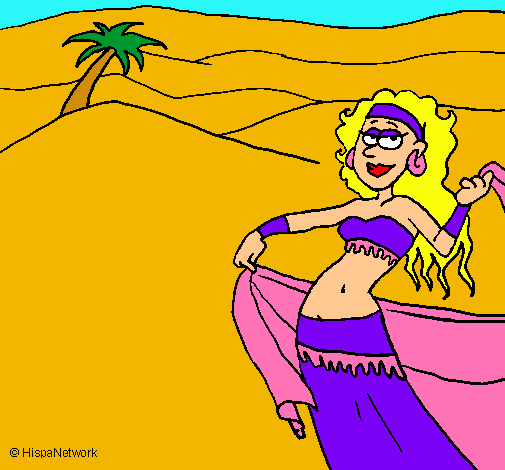 Dibujo Sahara pintado por marii